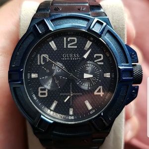 Blue Guess watch